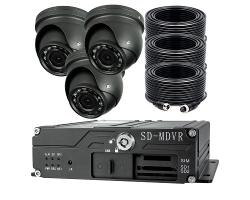 Система видеонаблюдения для транспорта Ps-Link KIT-TR02-SD