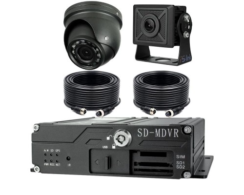 Система видеонаблюдения для транспорта Ps-Link KIT-TR03G-SD